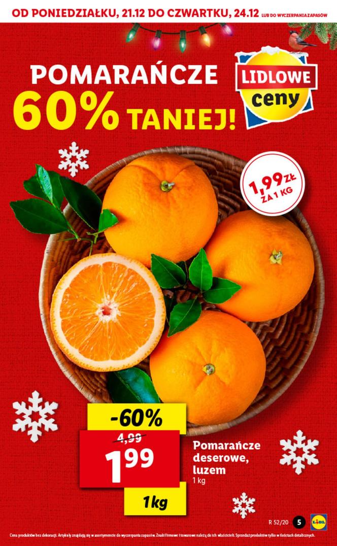 Pomarańcze, luzem w cenie 1,99 zł/1 kg