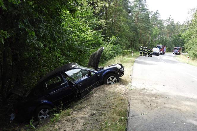 Śmiertelny wypadek pod Jarocinem. Zginęły dwie młode osoby. W aucie znaleziono butelki i puszki po alkoholu