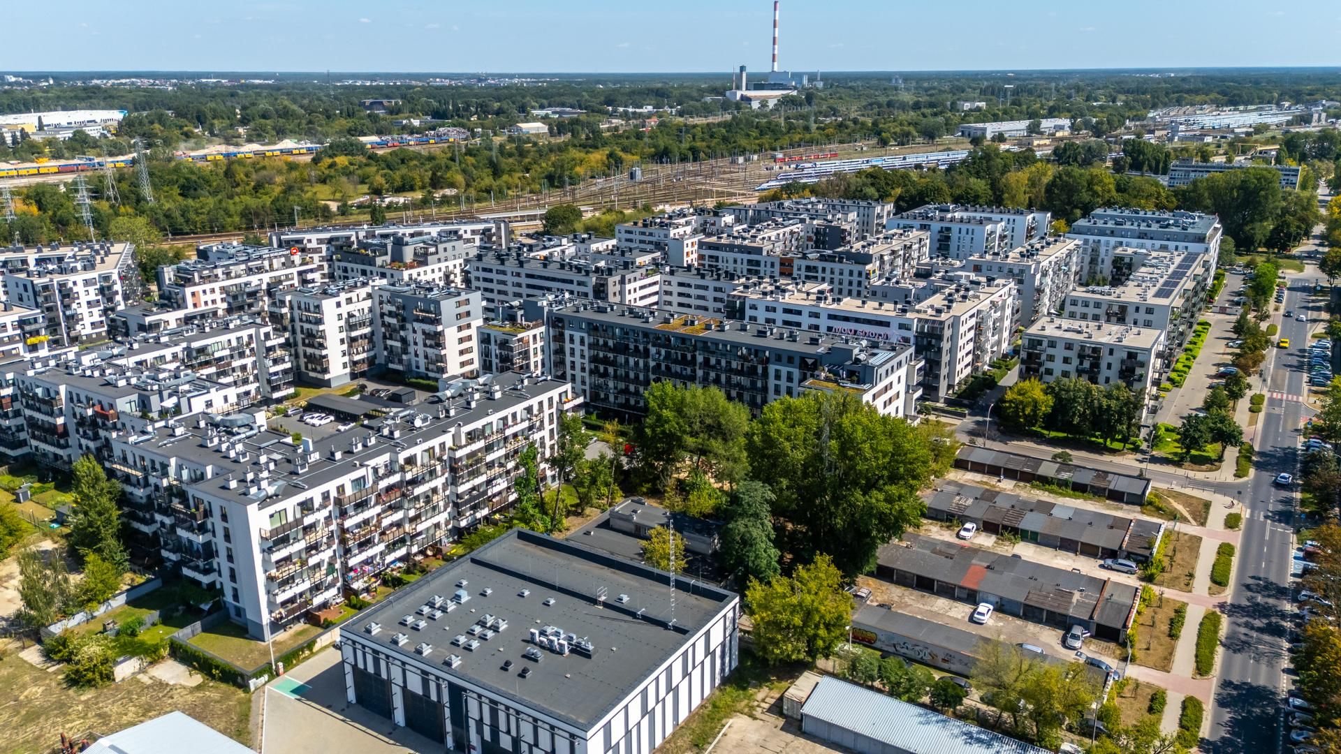 Nowe osiedla na pograniczu Kamionka i Grochowa w Warszawie