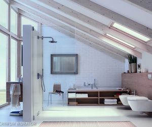 Łazienka na poddaszu. Kiedy pod skosem można umieścić wannę, bidet, miskę sedesową?