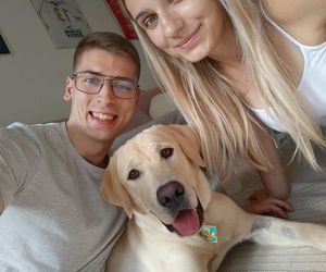 Kamil Semeniuk z żoną Katarzyną