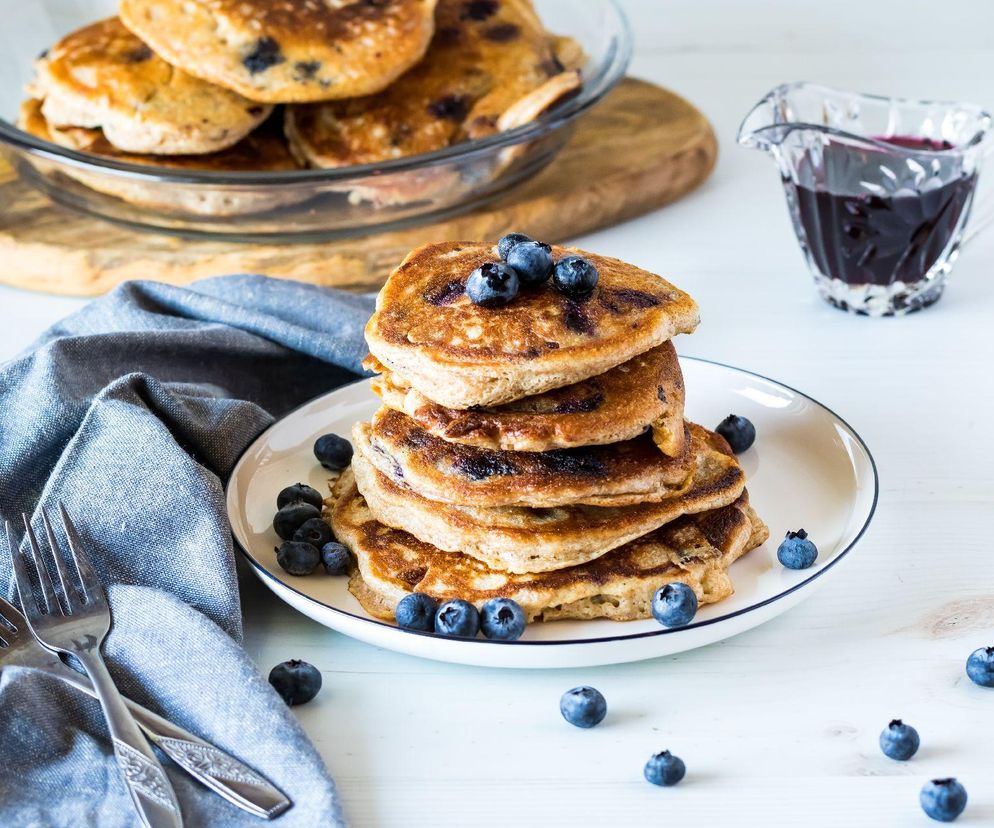 placuszki twarogowe z borówkami