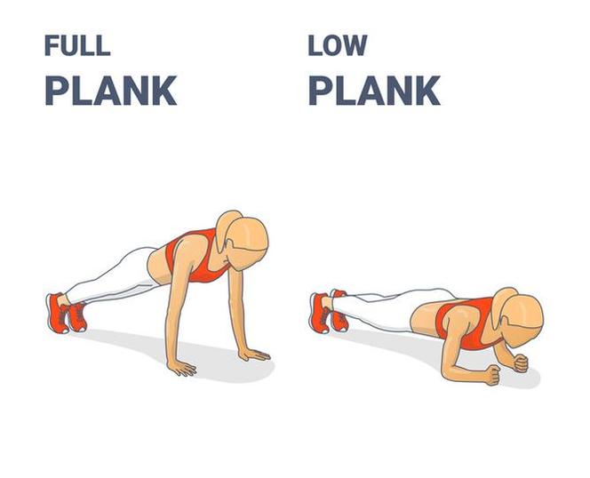 Full plank i low plank