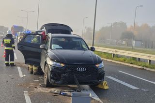 Zderzenie 3 aut na ulicy ks. Piotra Ściegiennego w Kielcach