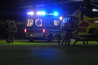 Czersk. Ścięła dwa betonowe słupy z liniami energetycznymi. Do szpitala trafiła jedna osoba