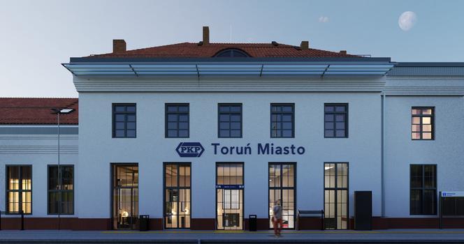 Tak będzie wyglądał dworzec Toruń Miasto po przebudowie. PKP prezentuje wizualizacje