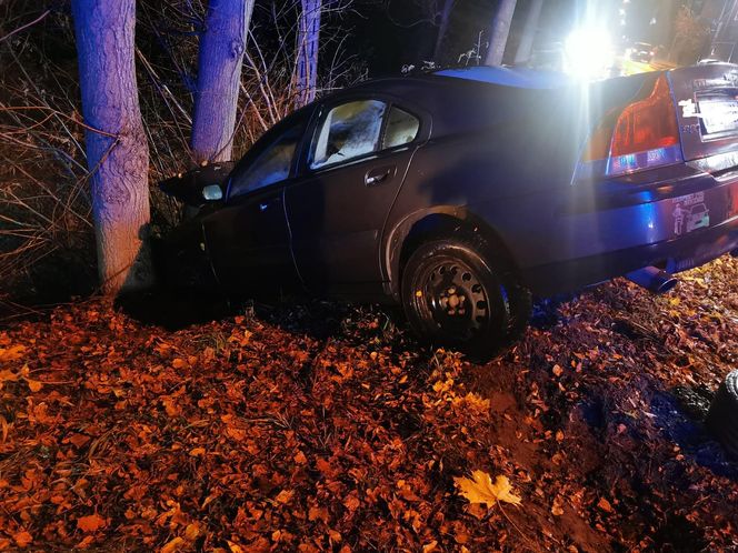 Poważny wypadek w Gminie Brody. Auto wypadło z drogi, kierowca w szpitalu