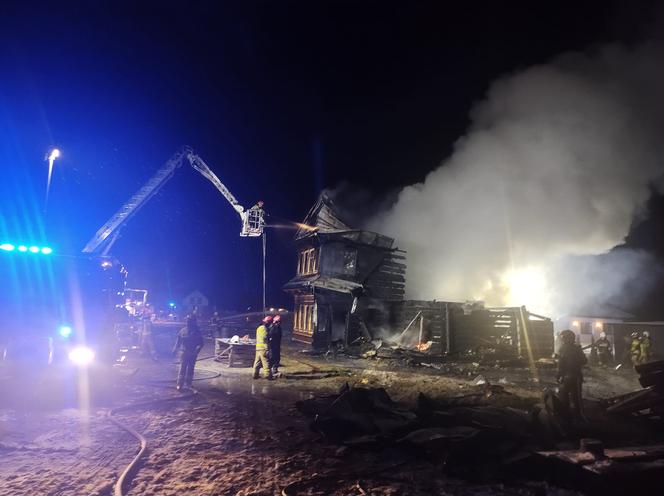 Pożar domu w Maliszowie