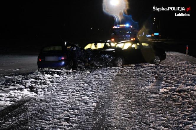 Wypadek w powiecie lublinieckim. Jedna osoba nie żyje, trzy trafiły do szpitala