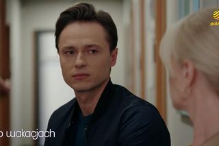 Pierwsza miłość po wakacjach nowy sezon.  Ewa (Ewa Gawryluk), Krystian (Patryk Pniewski)