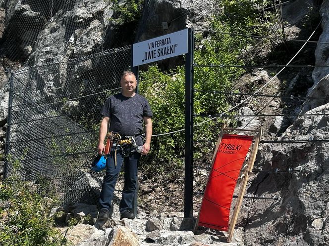 Na Kadzielni powstała pierwsza w Polsce Via Ferrata