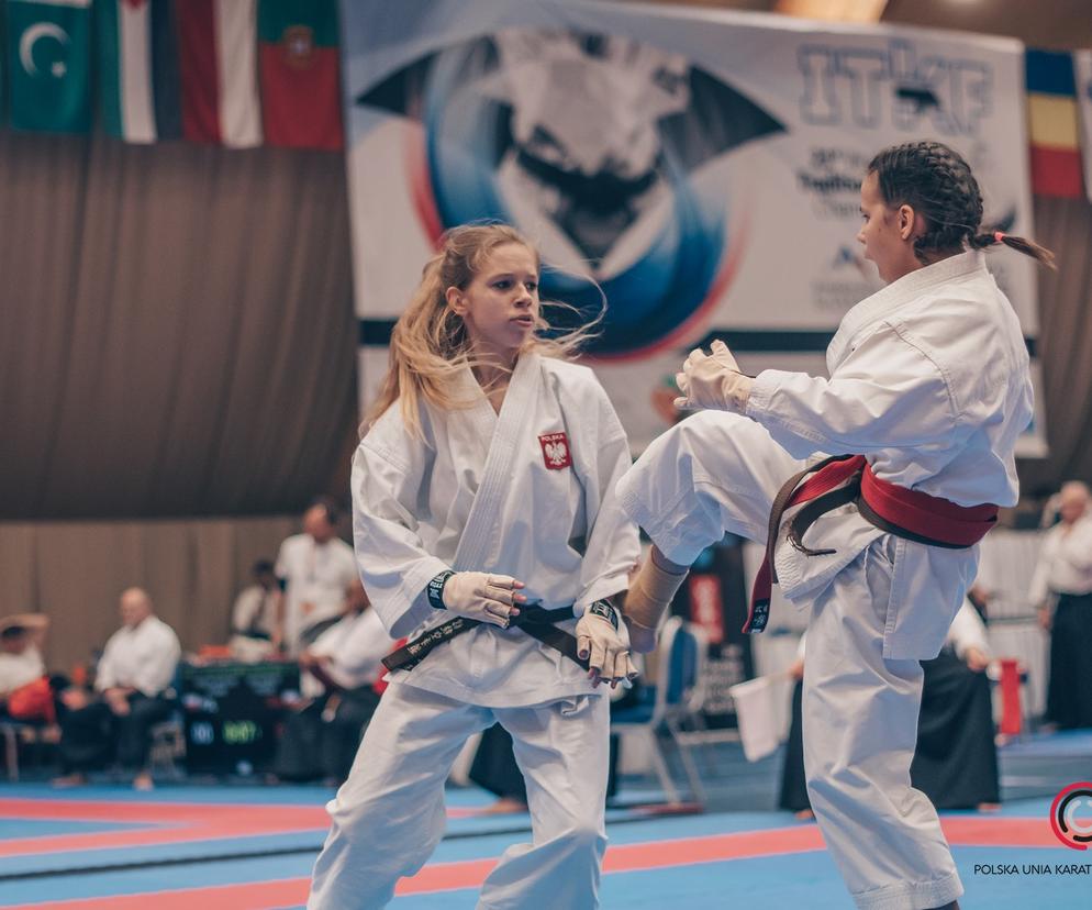 Łucja Tarnowska zawodniczka RKKT na Pucharze Europy w Karate Tradycyjnym