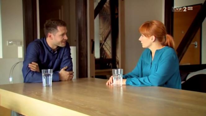 M jak miłość odc. 1193. Agnieszka Olszewska (Magdalena Walach), Tomek Chodakowski (Andrzej Młynarczyk)