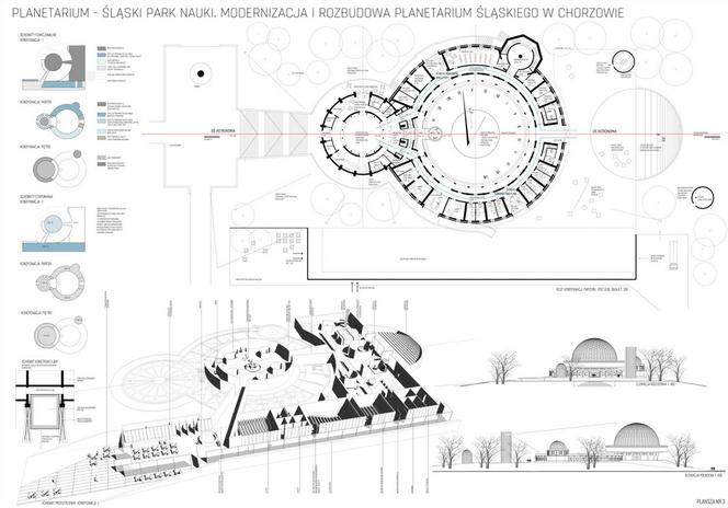 Wyniki konkursu na projekt modernizacji i rozbudowy Planetarium w Chorzowie