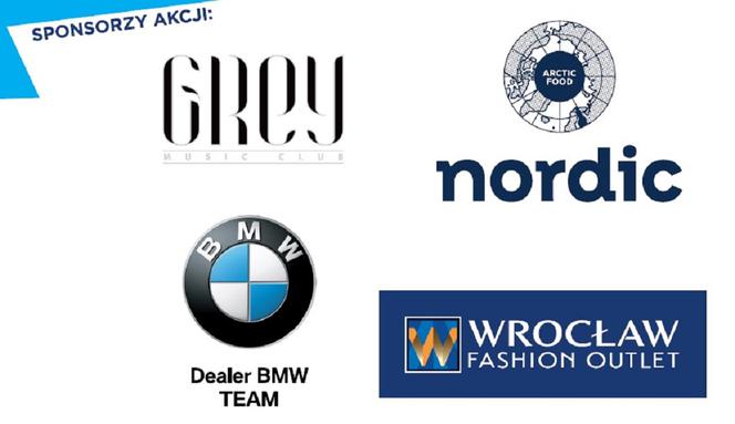Sponsorzy akcji: Grey Music Club, Wrocław Fashion Outlet, Nordic BMW