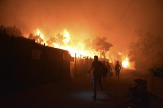  Pożar obozu dla uchodźców Moira 