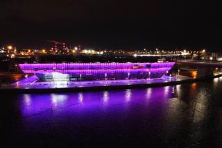 Sylwestrowe iluminacje Morskiego Centrum Nauki