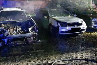 Dwa auta spłonęły w Łupowie koło Gorzowa. To nie było podpalenie  