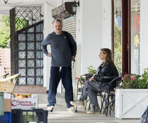 Grzegorz Damięcki i Magdalena Schejbal na spacerze