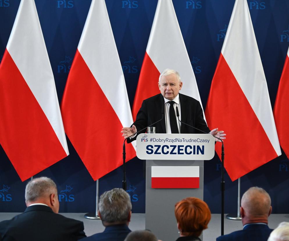 Jarosław Kaczyński w Stargardzie Szczecińskim: Niemcy są nam winni pieniądze z UE i za II wojnę światową