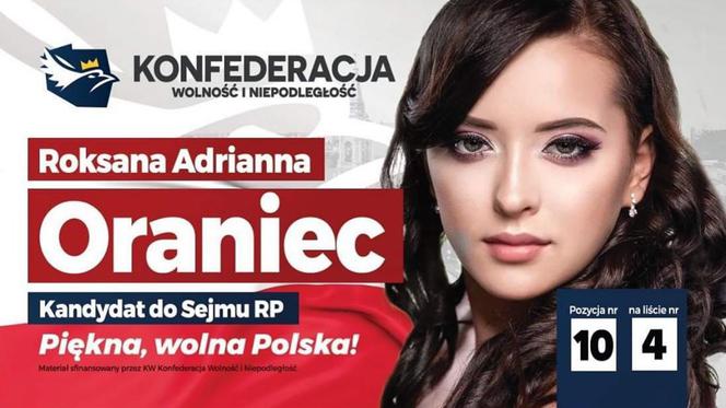 Korwin przygarnął seksi modelkę