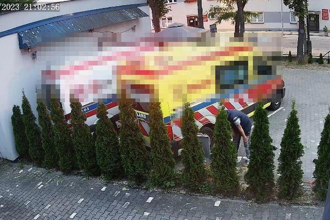 Mężczyzna zniszczył i okradł ambulans w Wejherowie 