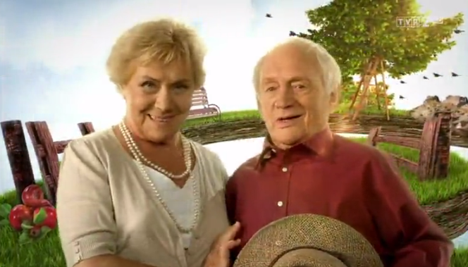 M jak miłość, Barbara (Teresa Lipowska) i Lucjan (śp. Witold Pyrkosz)