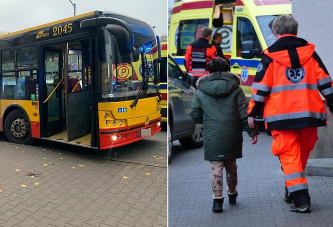 Dantejskie w autobusie. Kilkoro dzieci rannych po gwałtownym hamowaniu