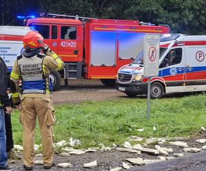 Wypadek w pobliżu Konotopu  - autobus z tirem 