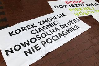 BLOKADA BRZEZIŃSKIEJ. Mieszkańcy Nowosolnej domagają się obwodnicy!