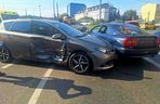 Karambol w centrum Bydgsozczy. Ruch w stronę centrum zablokowany