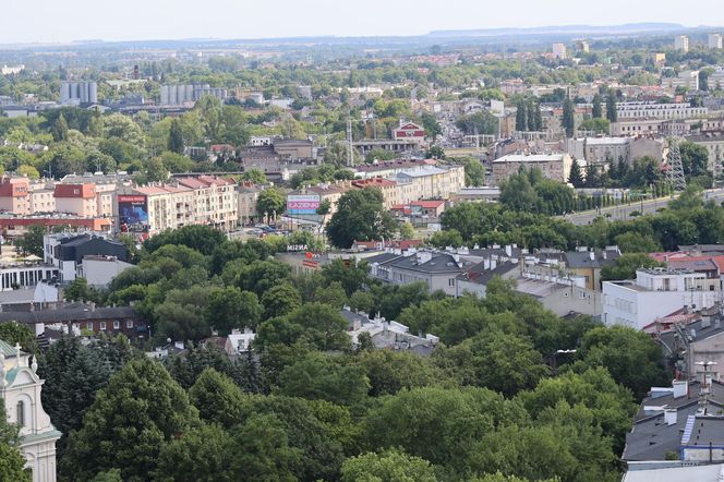 Panorama Lublina z najwyższego punktu widokowego w mieście - Wieży Trynitarskiej