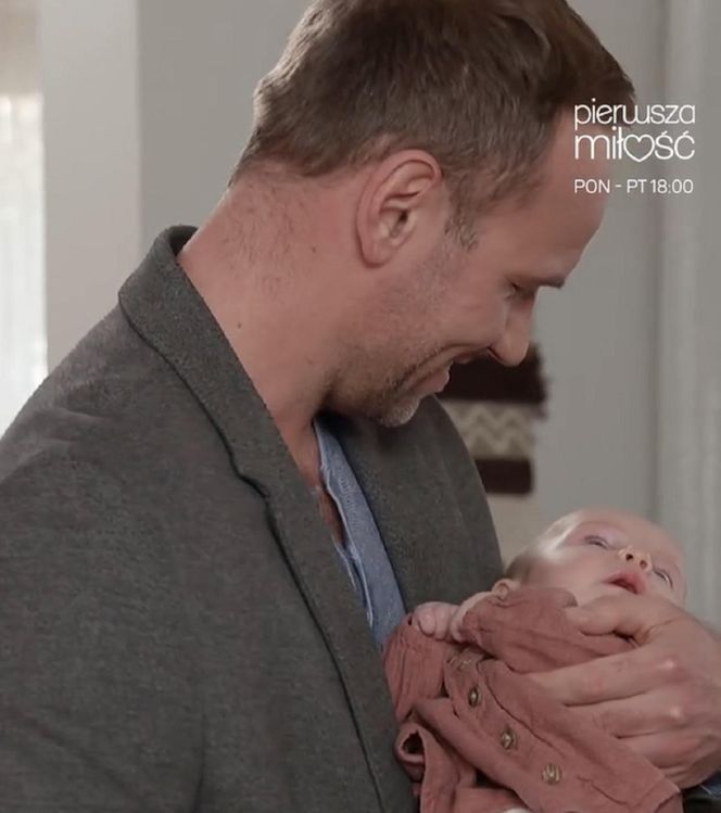 Pierwsza miłość odc. 4031. Janek (Maciej Mikołajczyk), córka Pola