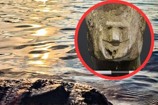 Twarz z dna jeziora. Niezwykłe odkrycie archeologów z Lednicy
