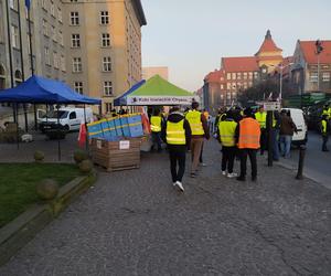 Protest rolników w Katowicach. Zablokowali centrum miasta