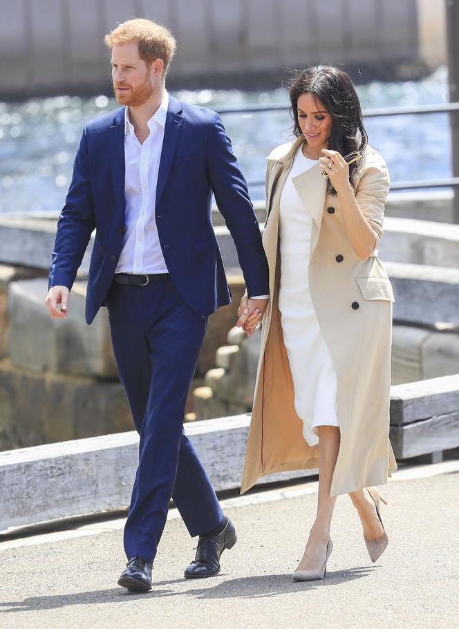 księżna Meghan Markle w ciąży i książę Harry w Australii