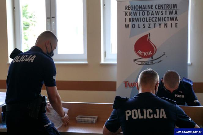 Policjanci z Warmii i Mazur oddają krew