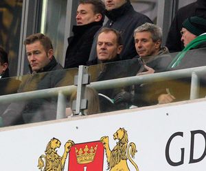 Politycy fani Lechii Gdańsk: Tusk, Wałęsa, Nawrocki, Kurski
