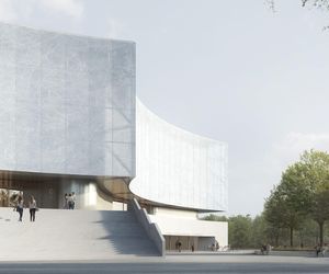 Koncepcja architektoniczna dla toru łyżwiarskiego Stegny