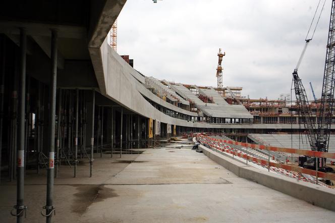 Budowa Stadionu Narodowego w Warszawie - archiwalne zdjęcia