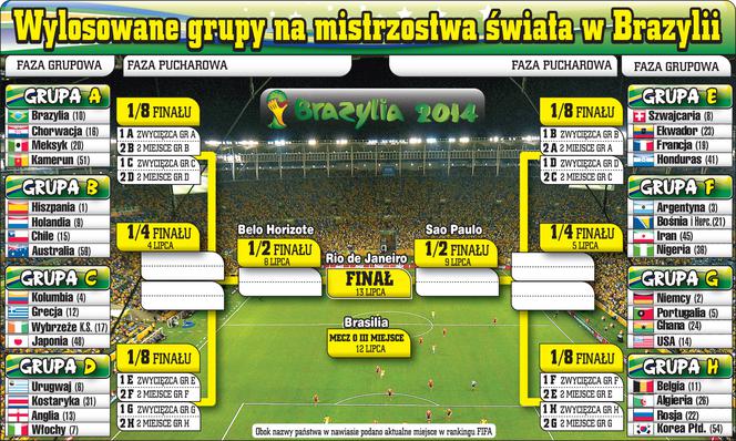 Mistrzostwa Świata 2014 grupy Brazylia