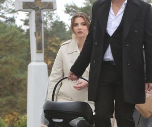 Daniel Martyniuk na chrzcinach syna