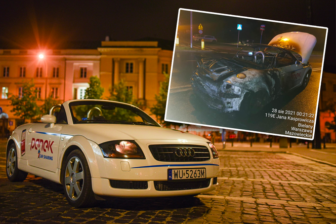 Sportowe Audi wytrzymało w carsharingu JEDEN dzień. Spłonęło przez prędkość?