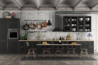 Czarna kuchnia – trochę loftowo