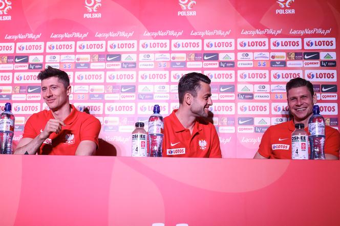 Robert Lewandowski, Łukasz fabiański, Łukasz Piszczek konferencja