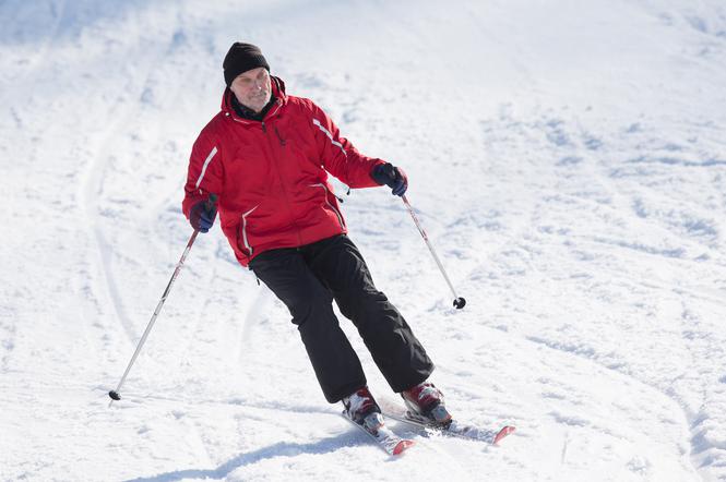 Antoni Macierewicz na nartach