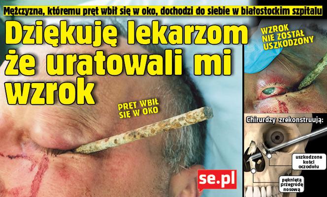 Dziękuję lekarzom że uratowali mi wzrok