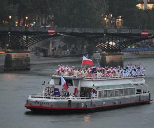 Reprezentacja Polski podczas ceremonii otwarcia IO Paryż 2024 