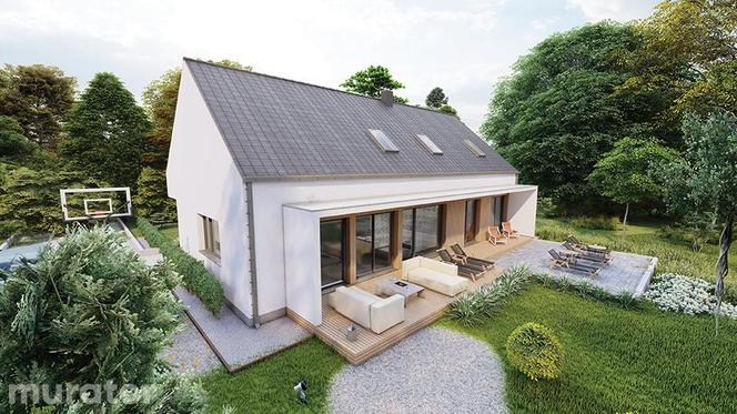 Szary dach - dom nowoczesna stodoła