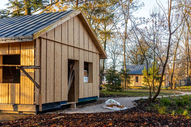 Odbudowa domków fińskich na Polu Mokotowskim